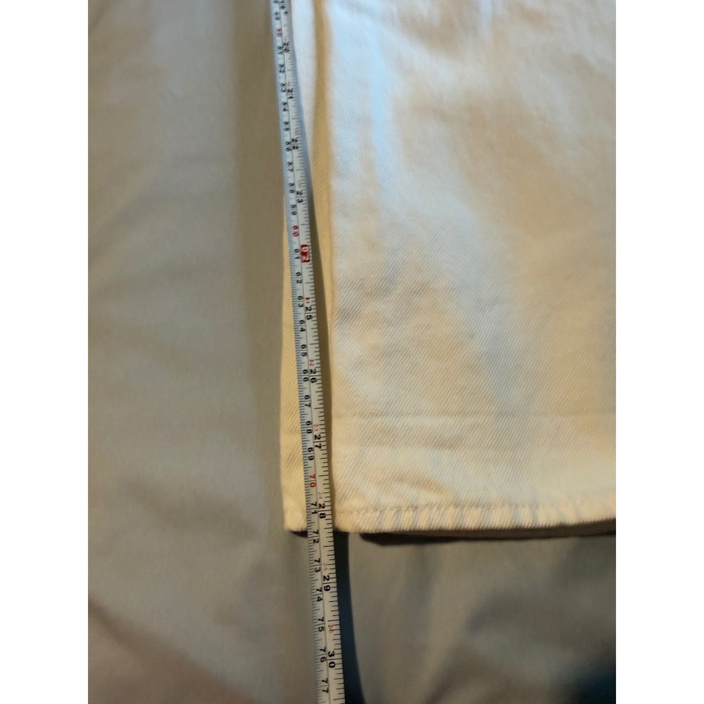 Guess Los Angeles Boy Fit White Distressed Ripped Jeans Size 28 Womens - Picture 7 of 7